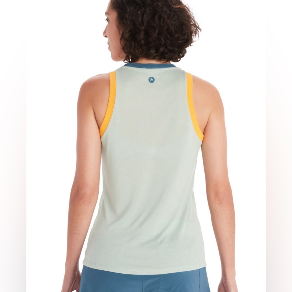 NWT. Marmot frosty green/multi colored women’s switchback tank, XL. - Picture 2 of 6
